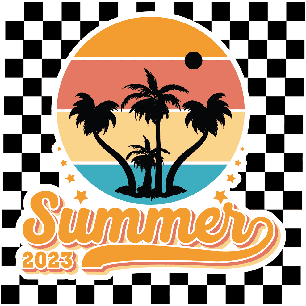 SV34 Summer Vibes 2023 Full Color DTF Transfer - Pro DTF Transfers