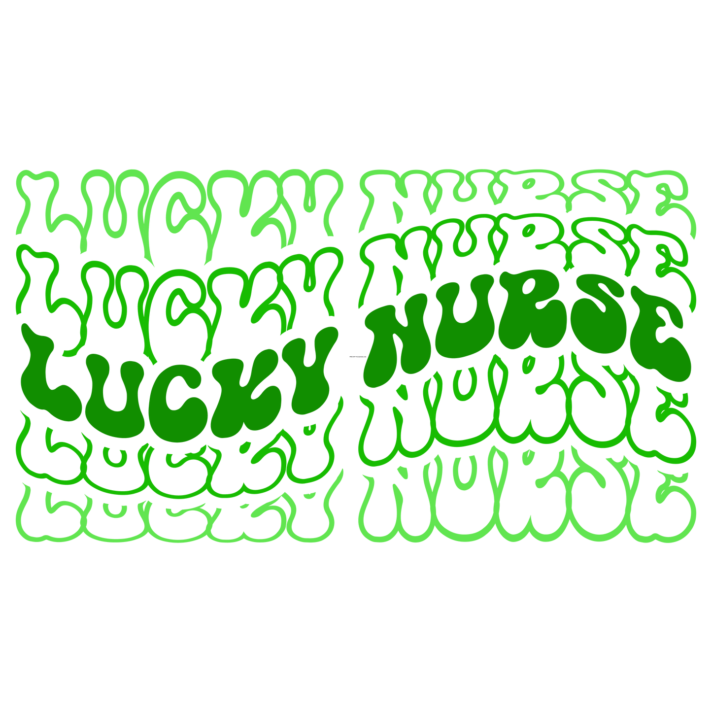 Lucky Nurse Retro Full Color DTF Transfer - Pro DTF Transfers