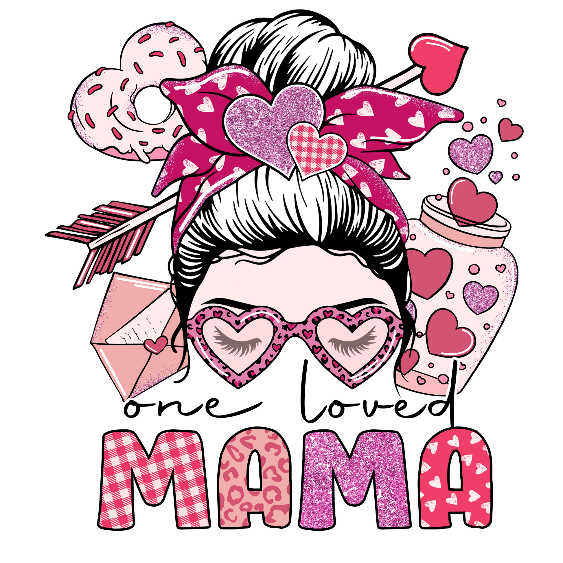 One Loved Mama Full Color Transfer - Pro DTF Transfers
