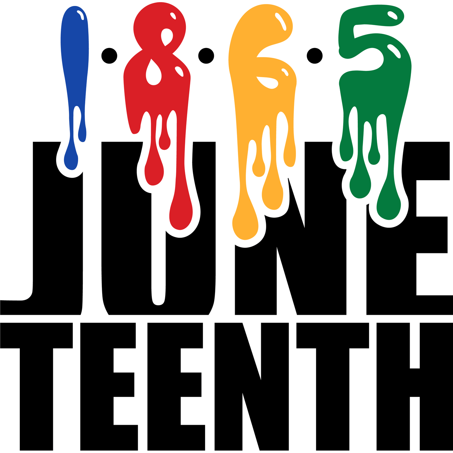BH12 Juneteenth Drip Full Color DTF Transfer - Pro DTF Transfers
