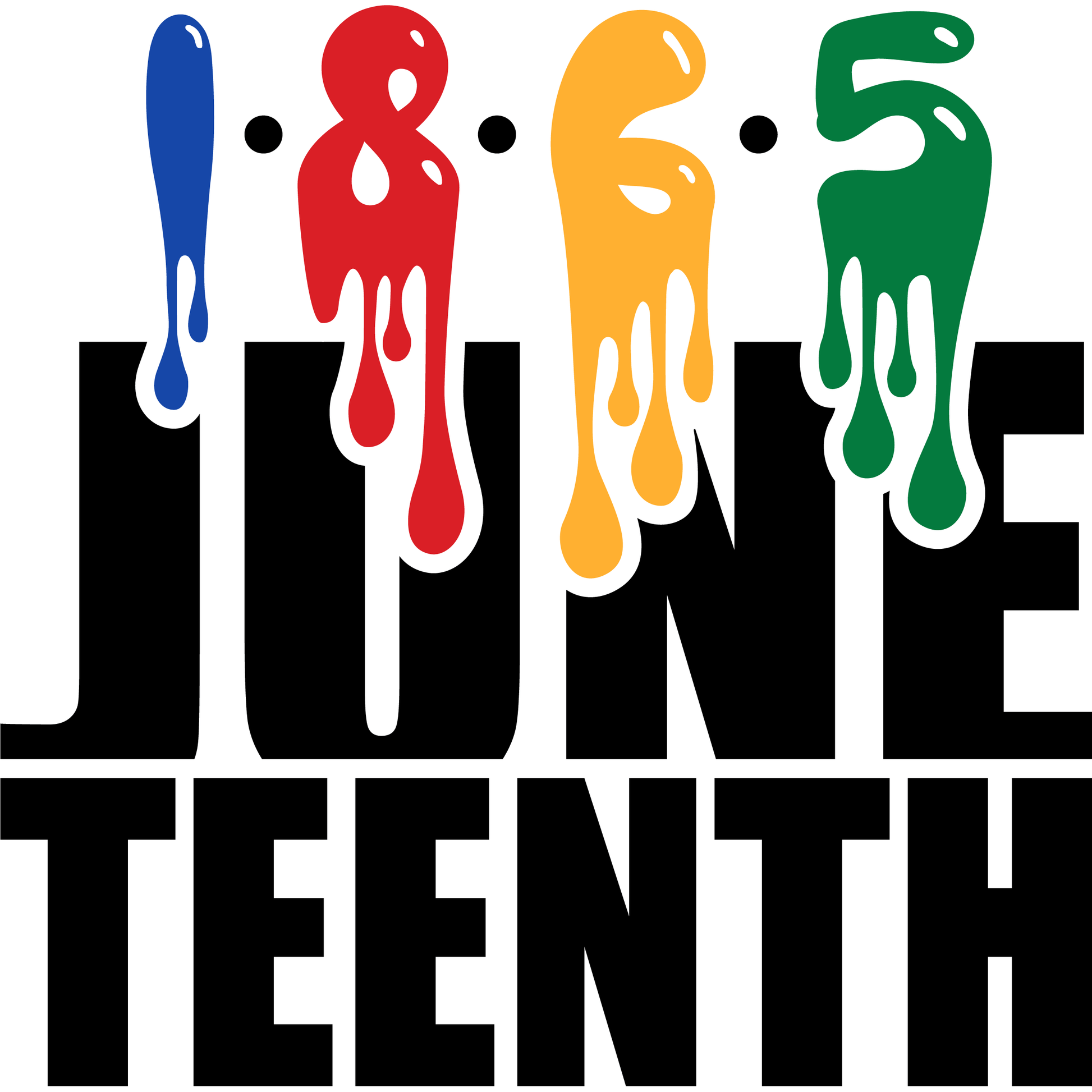 BH12 Juneteenth Drip Full Color DTF Transfer - Pro DTF Transfers