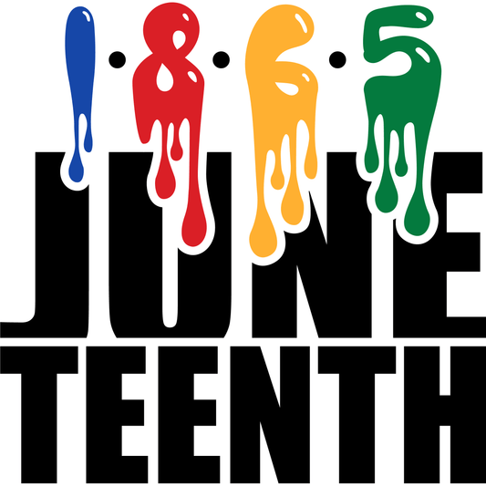 BH12 Juneteenth Drip Full Color DTF Transfer - Pro DTF Transfers