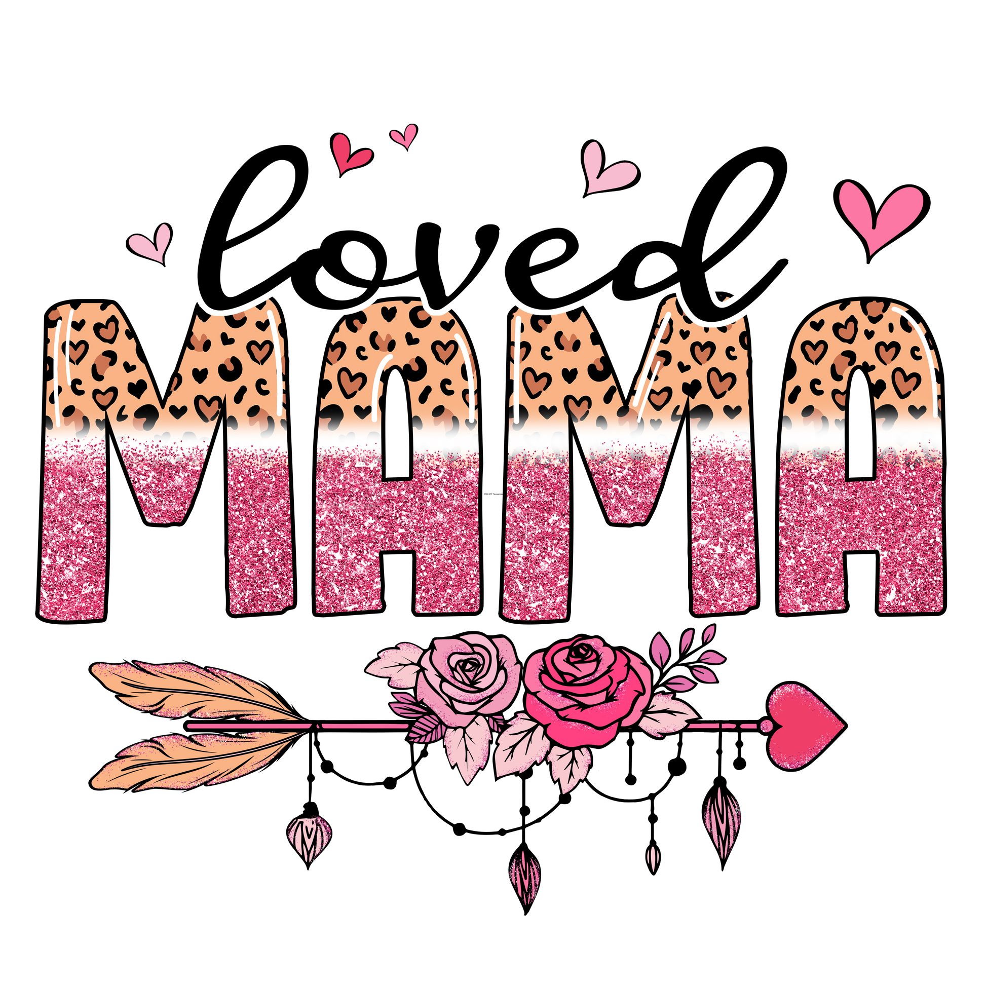 Loved Mama Arrow Full Color Transfer - Pro DTF Transfers