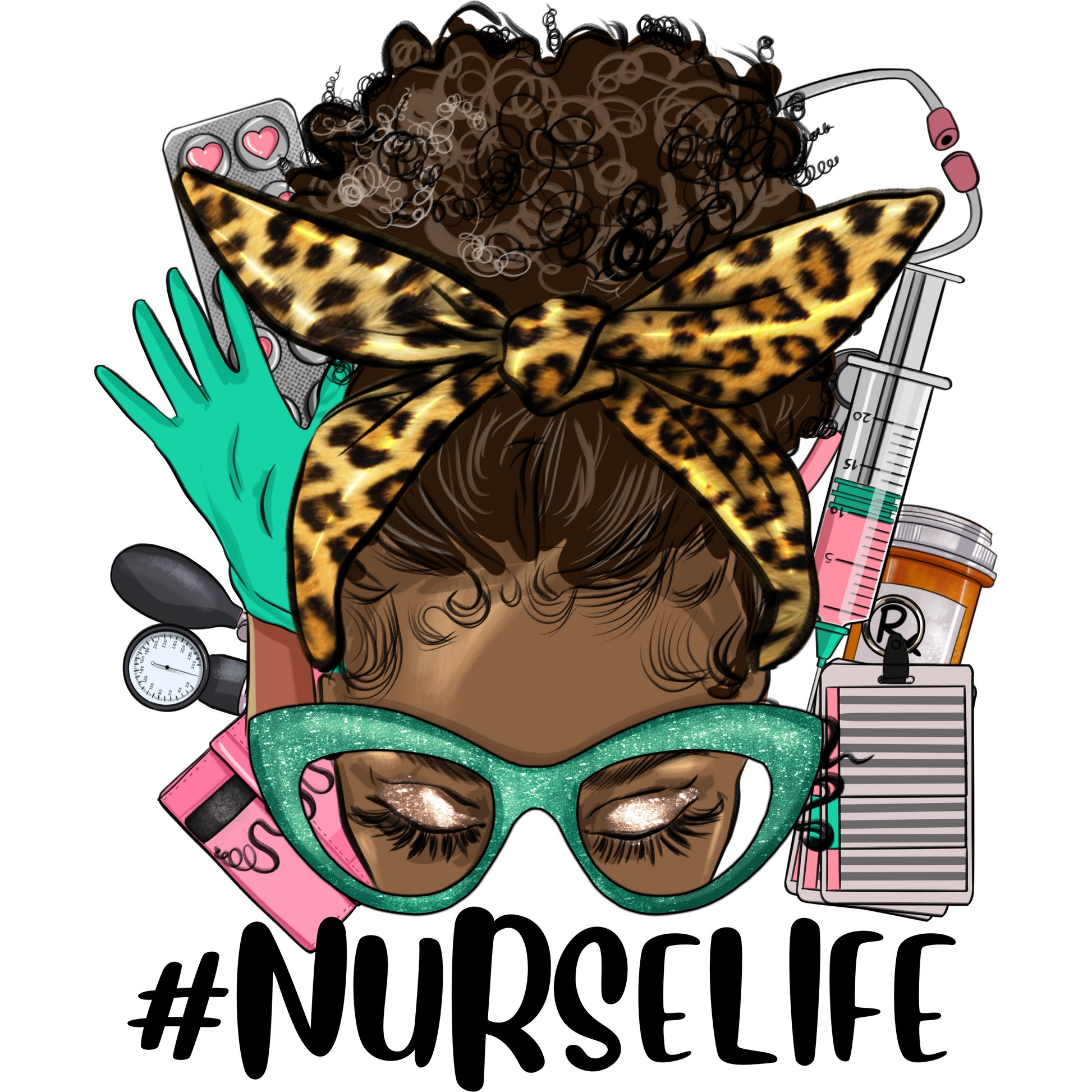 N26 Nurse Life Full Color DTF Transfer - Pro DTF Transfers