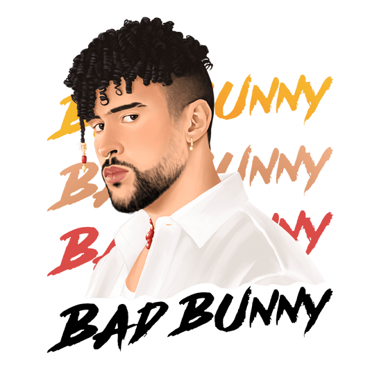 BB18 Bad Bunny 3 Full Color DTF Transfer - Pro DTF Transfers