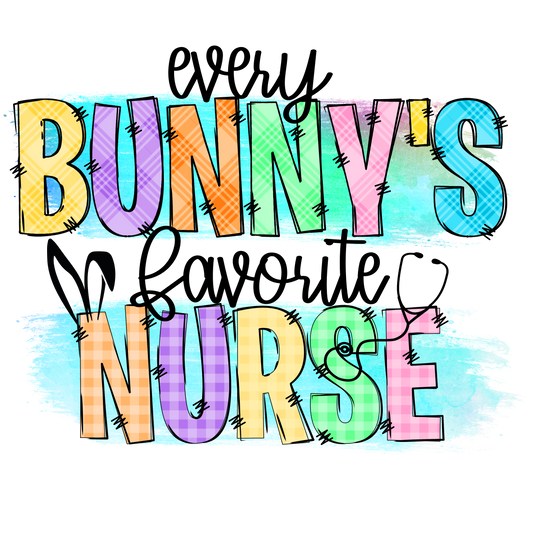Easter Nurse 5 Full Color DTF Transfer - Pro DTF Transfers