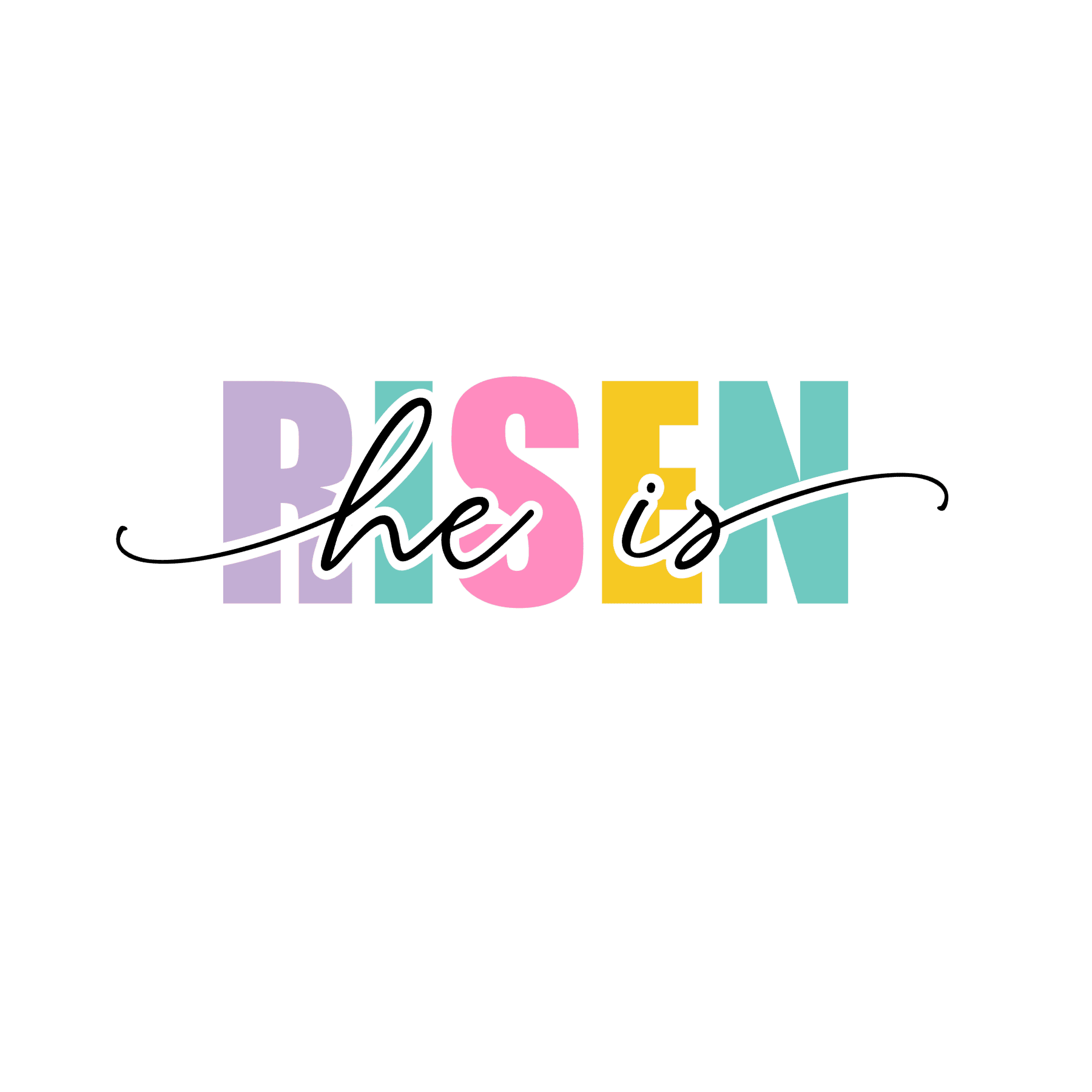 E132 He is Risen Full Color DTF Transfer - Pro DTF Transfers