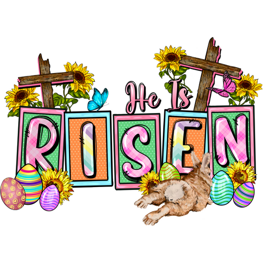 E30 He is Risen Full Color DTF Transfer - Pro DTF Transfers