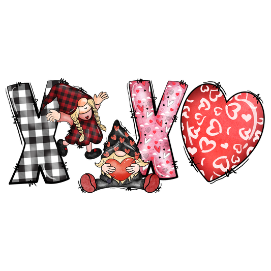 Gnome XOXO Full Color Transfer - Pro DTF Transfers
