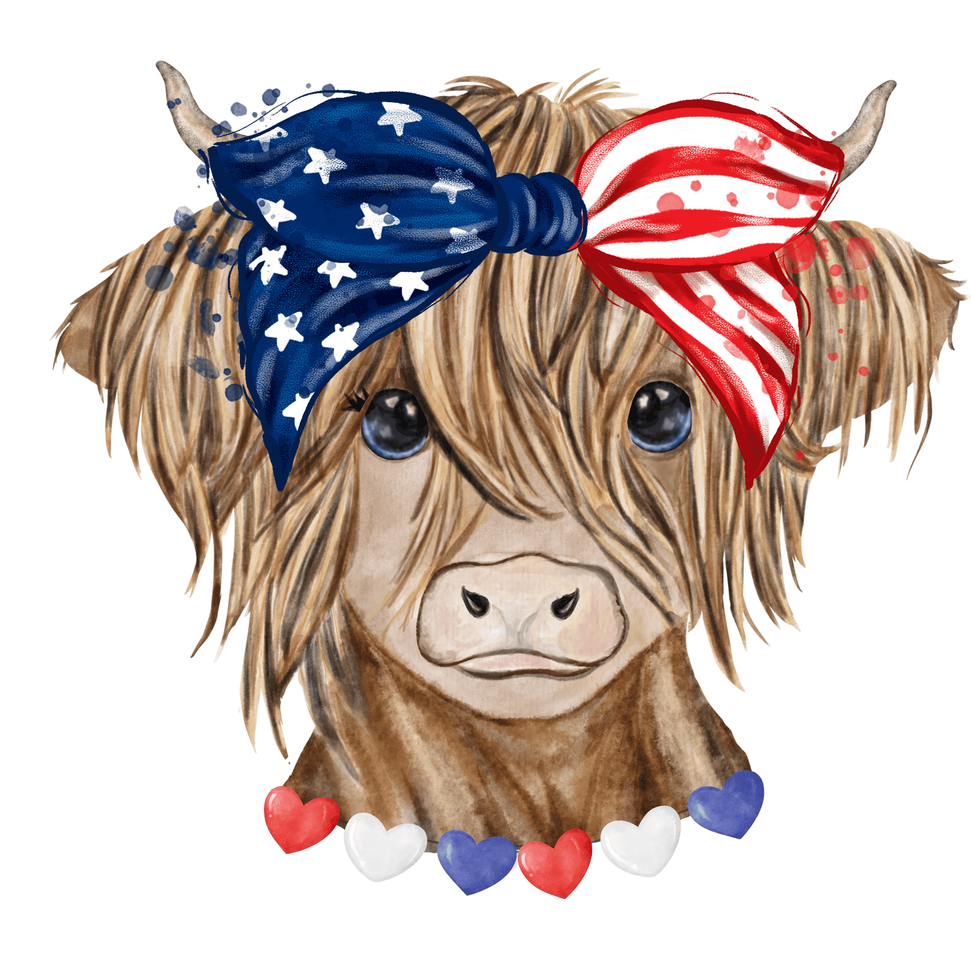 J30 Highland Cow Full Color DTF Transfer - Pro DTF Transfers