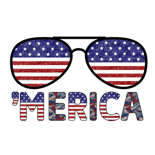 J54 Merica Sunglasses Full Color DTF Transfer - Pro DTF Transfers