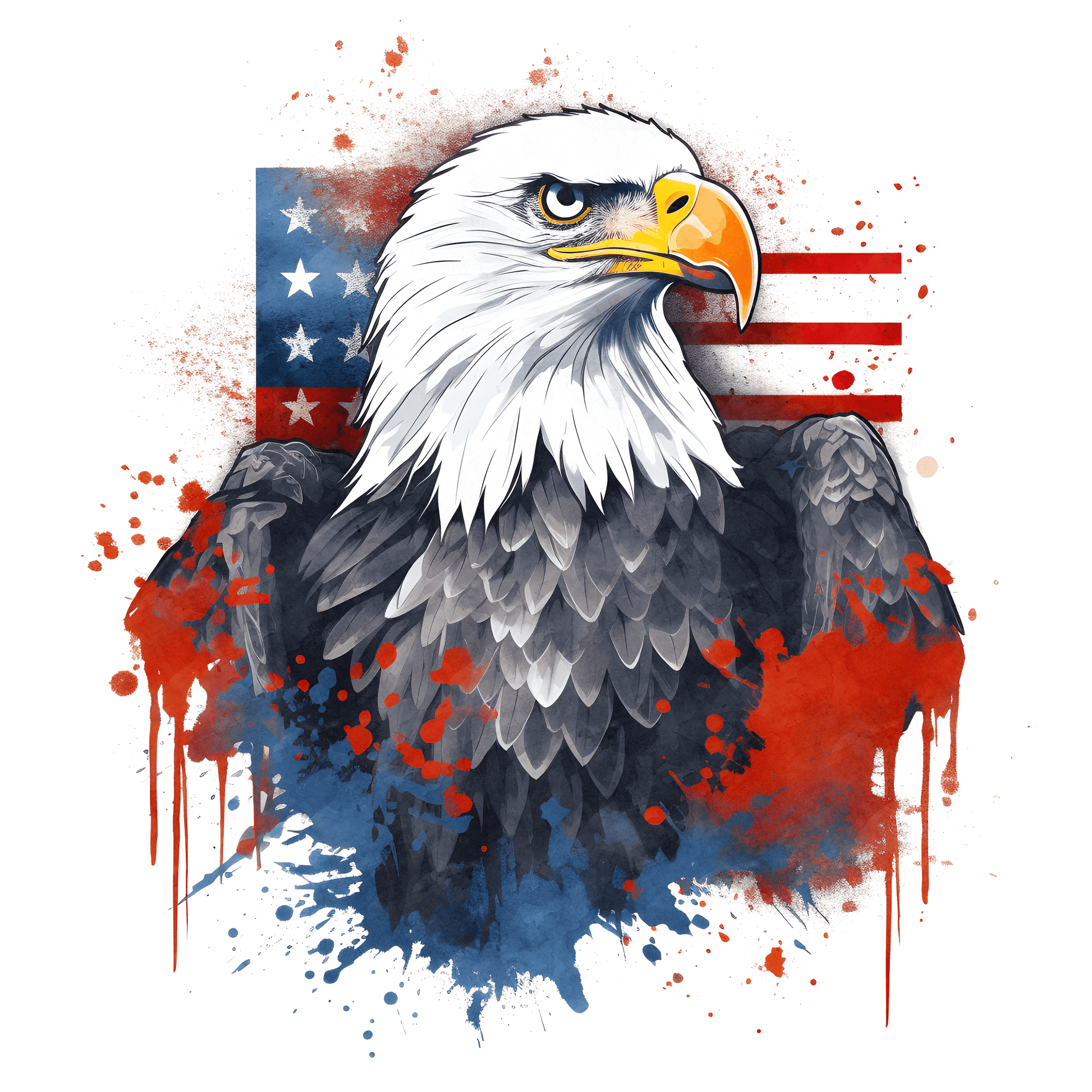 J78 Eagle Full Color DTF Transfer - Pro DTF Transfers
