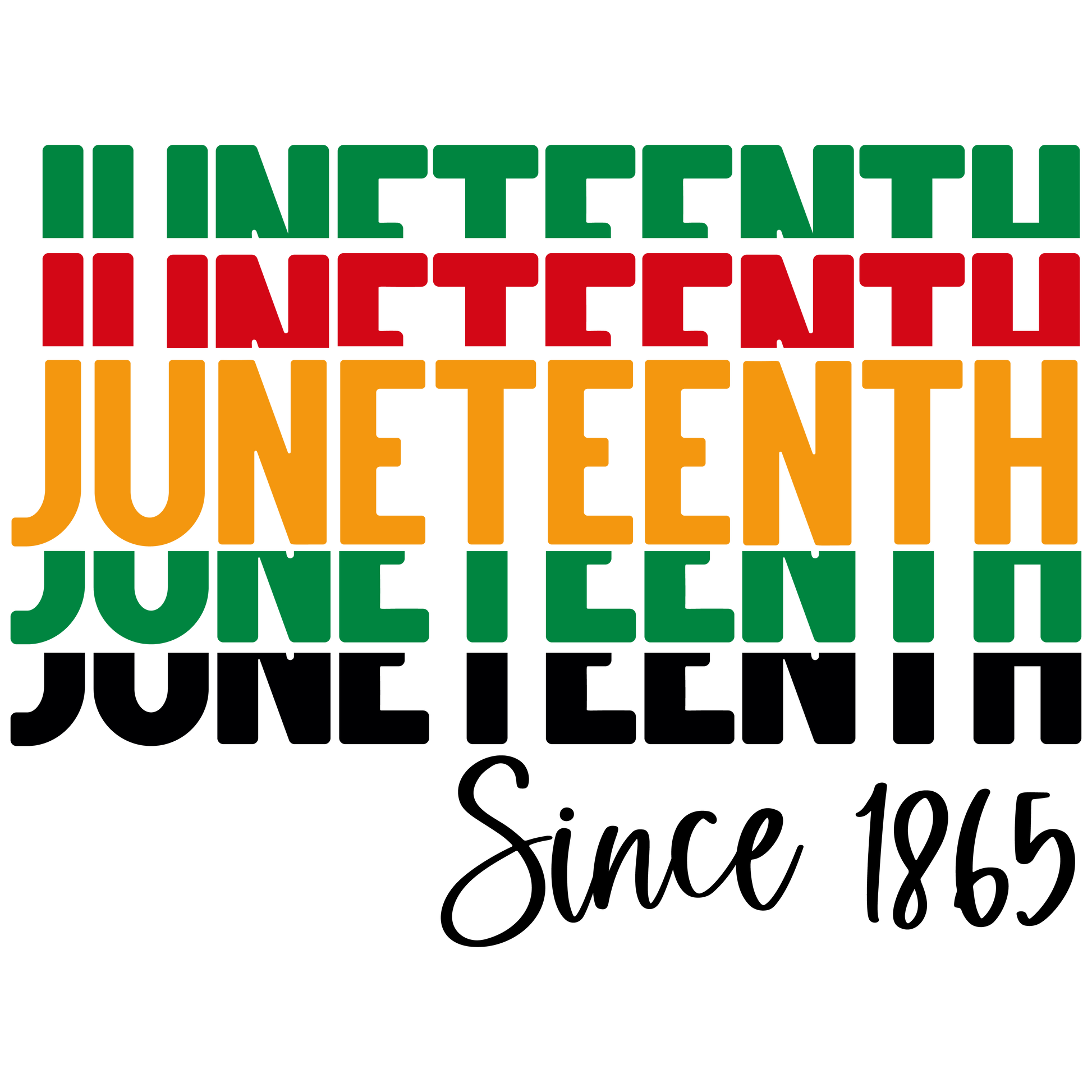 BH114 Juneteenth Juneteenth Full Color DTF Transfer - Pro DTF Transfers