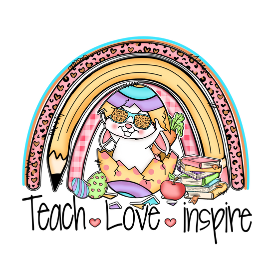 TE7 Teacher Easter 5 Full Color DTF Transfer - Pro DTF Transfers