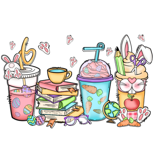 Easter Latte 1 Full Color DTF Transfer - Pro DTF Transfers