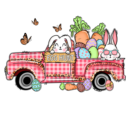 E80 Easter Truck Full Color DTF Transfer - Pro DTF Transfers
