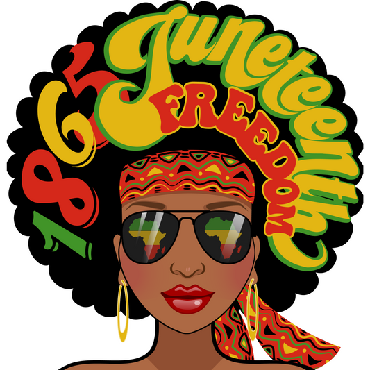 BH121 Juneteenth Girl Full Color DTF Transfer - Pro DTF Transfers