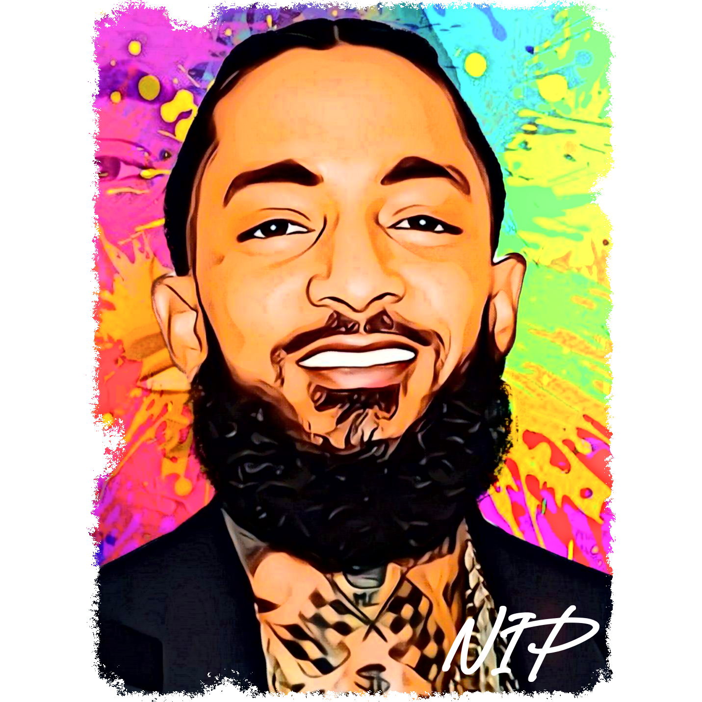 HH36 Nipsey Multi-Color Full Color DTF Transfer - Pro DTF Transfers