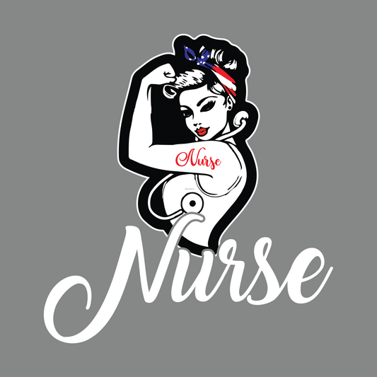 Nurse Muscle Full Color DTF Transfer - Pro DTF Transfers