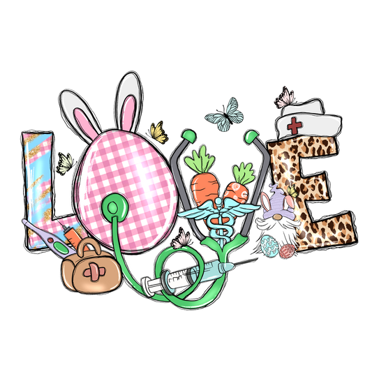 Easter Nurse 8 Full Color DTF Transfer - Pro DTF Transfers