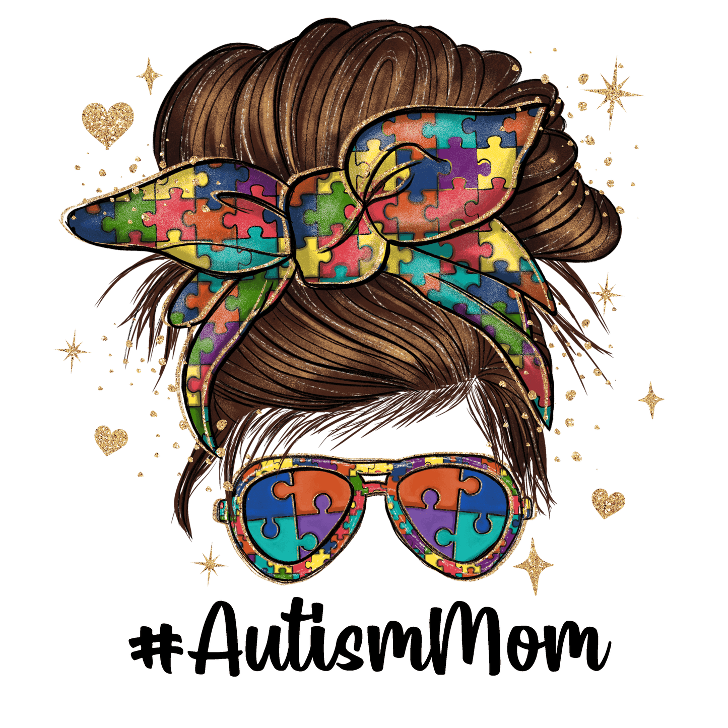 AA31 Autism 8 Full Color DTF Transfer - Pro DTF Transfers