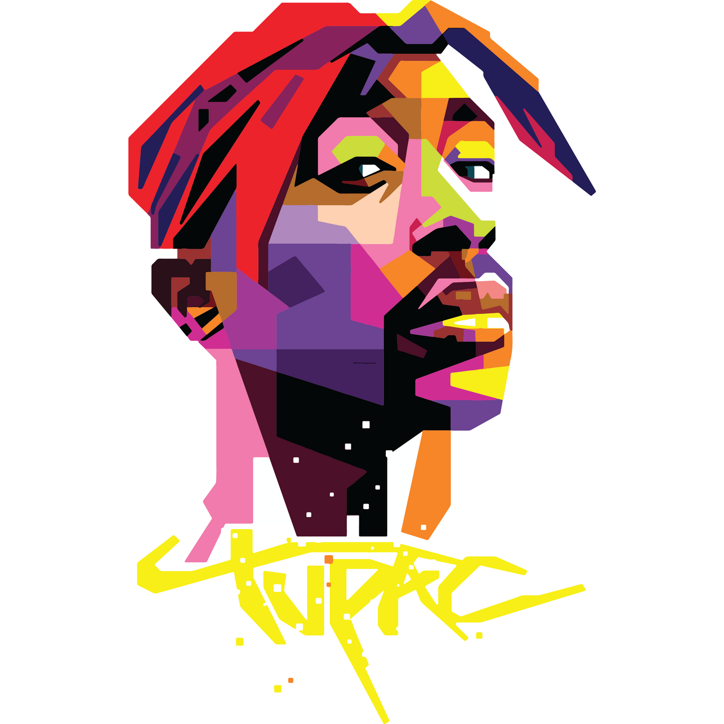 HH44 TuPac Multi-Color Full Color DTF Transfer | Pro DTF Transfers