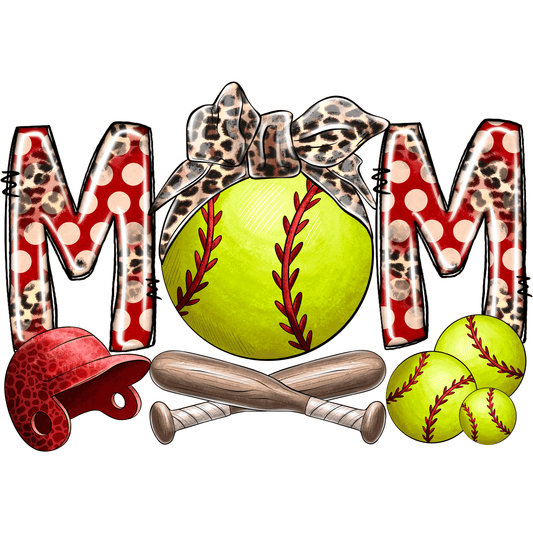 S30 SoftBall MoM Full Color DTF Transfer - Pro DTF Transfers