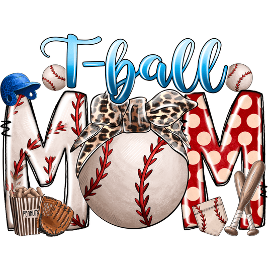S37 TeeBall MoM Full Color DTF Transfer - Pro DTF Transfers