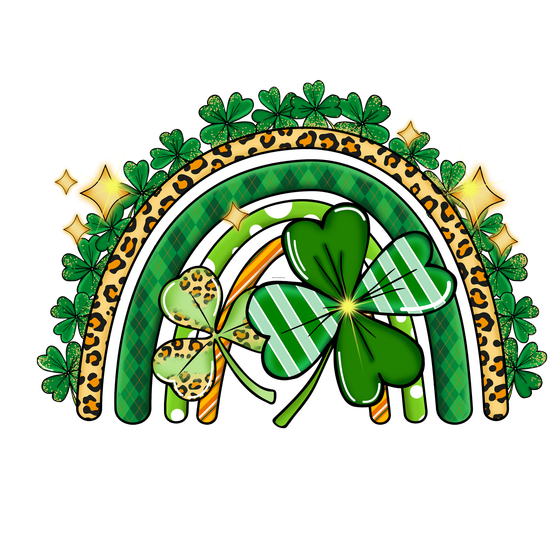 Clover Rainbow Full Color DTF Transfer - Pro DTF Transfers