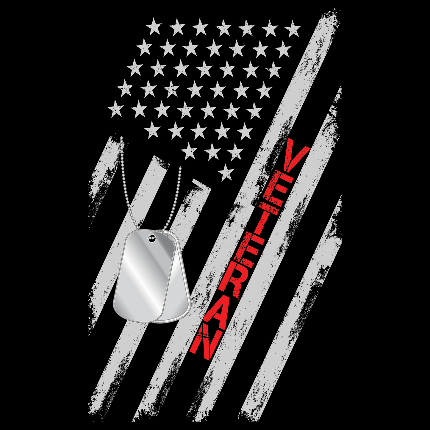 V28 Veteran Flag 1 Full Color DTF Transfer - Pro DTF Transfers