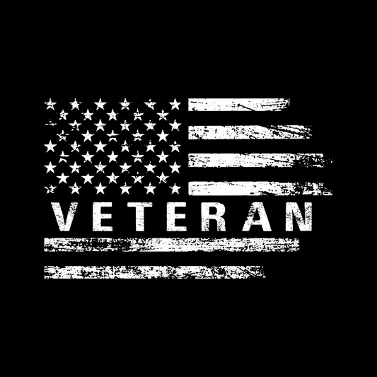 V36 Veteran Flag 4 Full Color DTF Transfer - Pro DTF Transfers