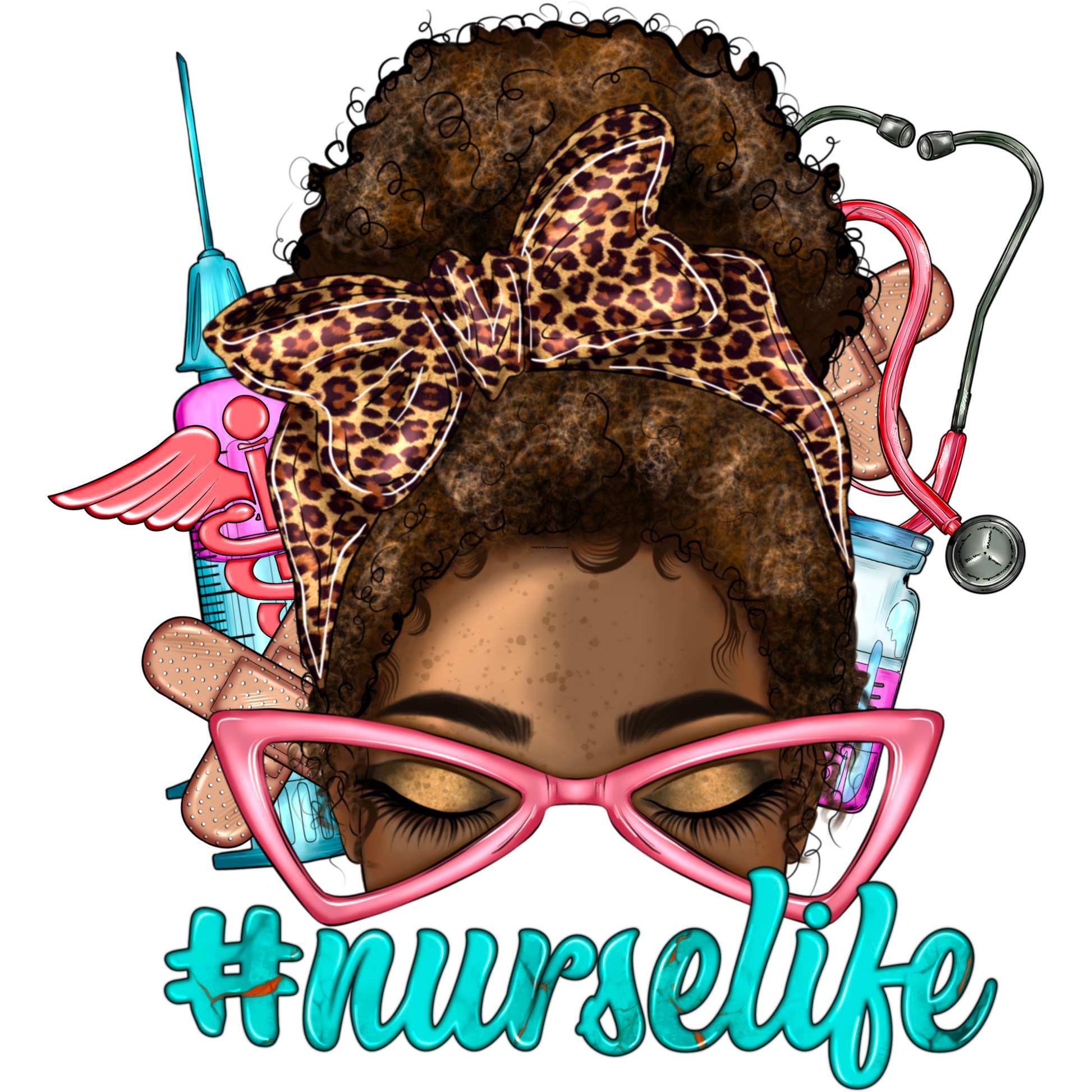 N77 Nurse Life Full Color DTF Transfer - Pro DTF Transfers