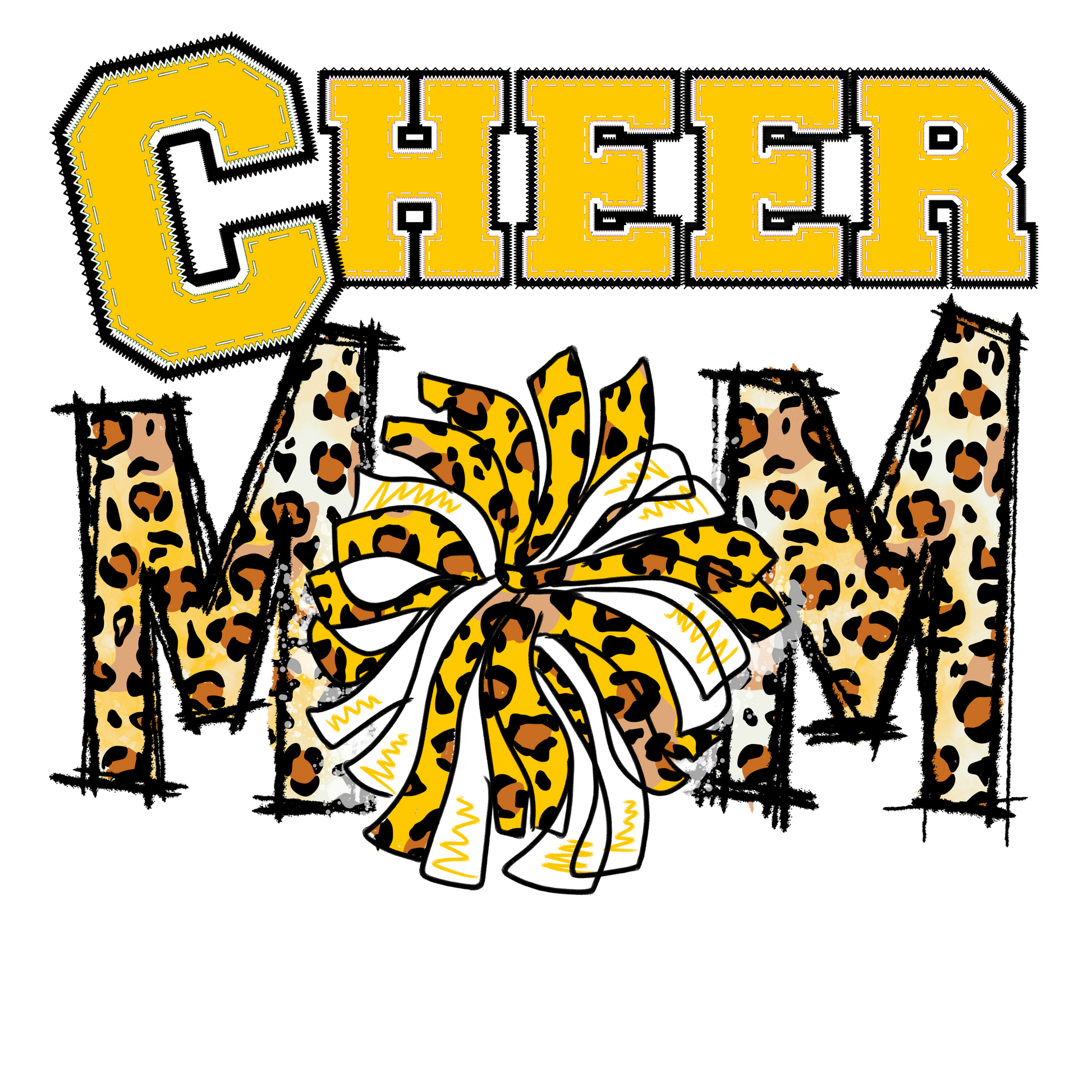 S22 Cheer MoM Full Color DTF Transfer - Pro DTF Transfers