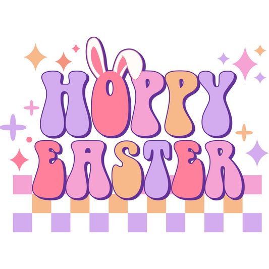 HOPPY Easter  Full Color DTF Transfer - Pro DTF Transfers