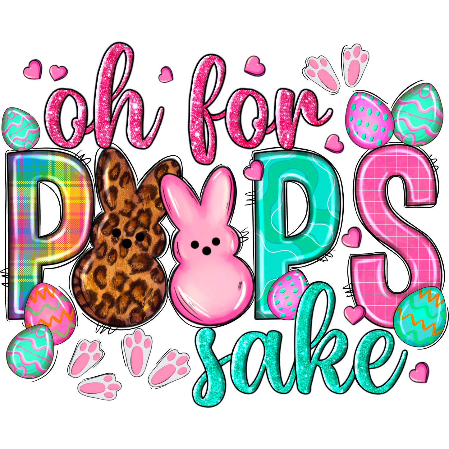 E105 For Peeps Sake Full Color DTF Transfer - Pro DTF Transfers