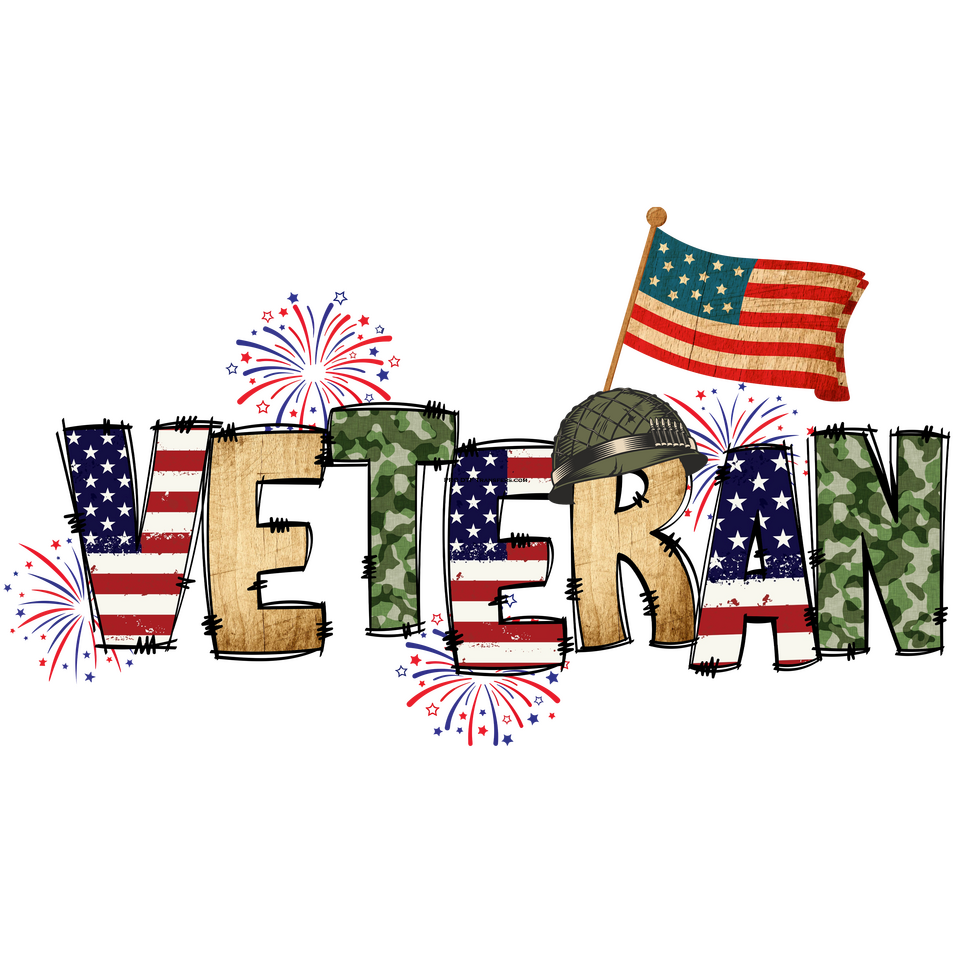 V7 I am Veteran Full Color DTF Transfer - Pro DTF Transfers