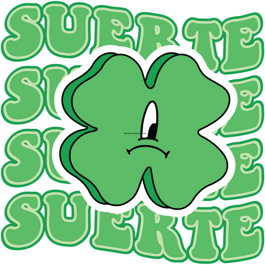 Suerte Clover Full Color DTF Transfer - Pro DTF Transfers