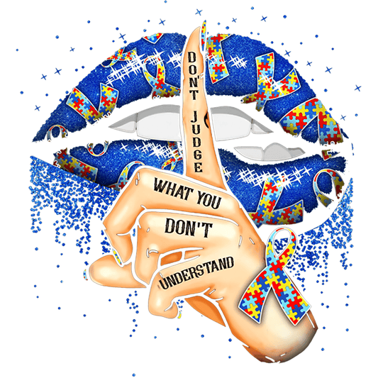 AA7 Autism Lips Full Color DTF Transfer - Pro DTF Transfers