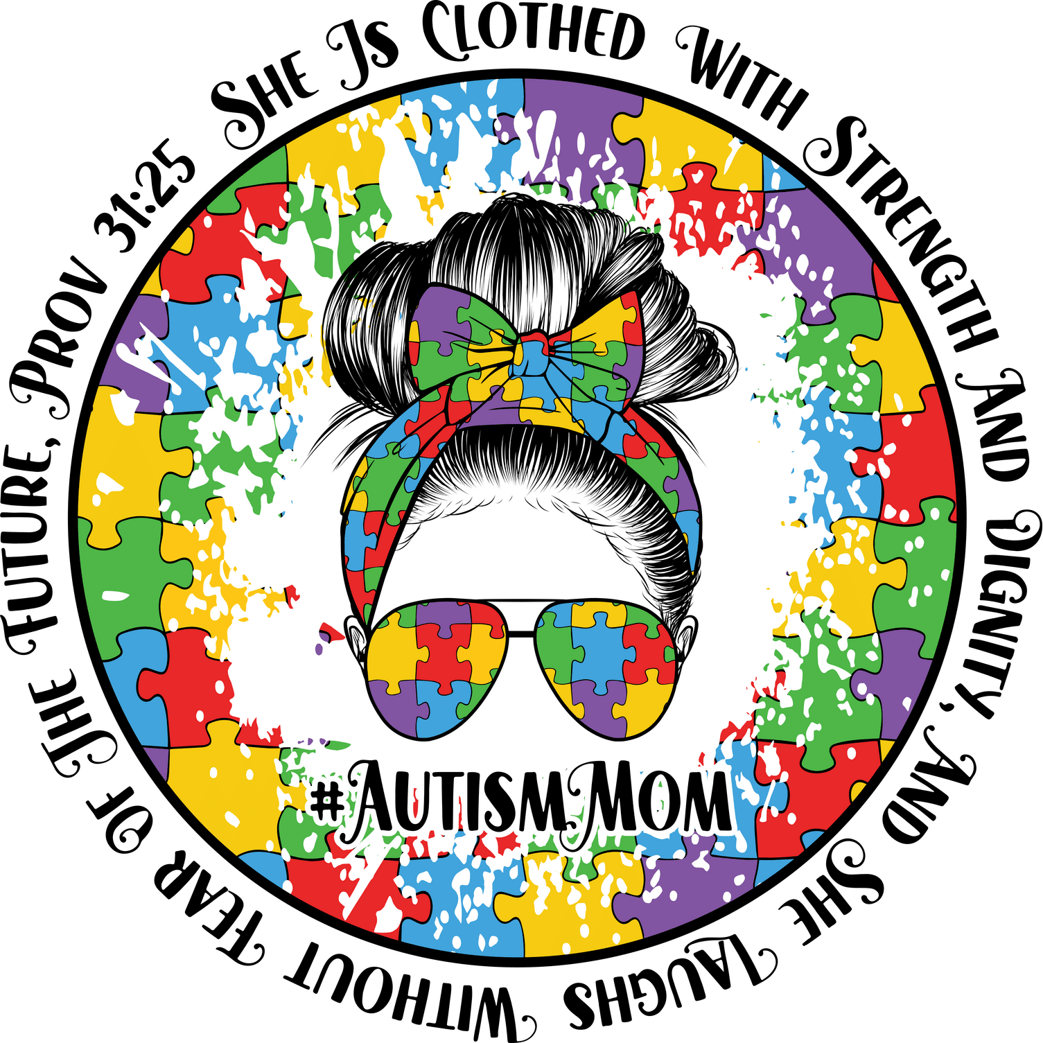 AA8 Autism 6 Full Color DTF Transfer - Pro DTF Transfers