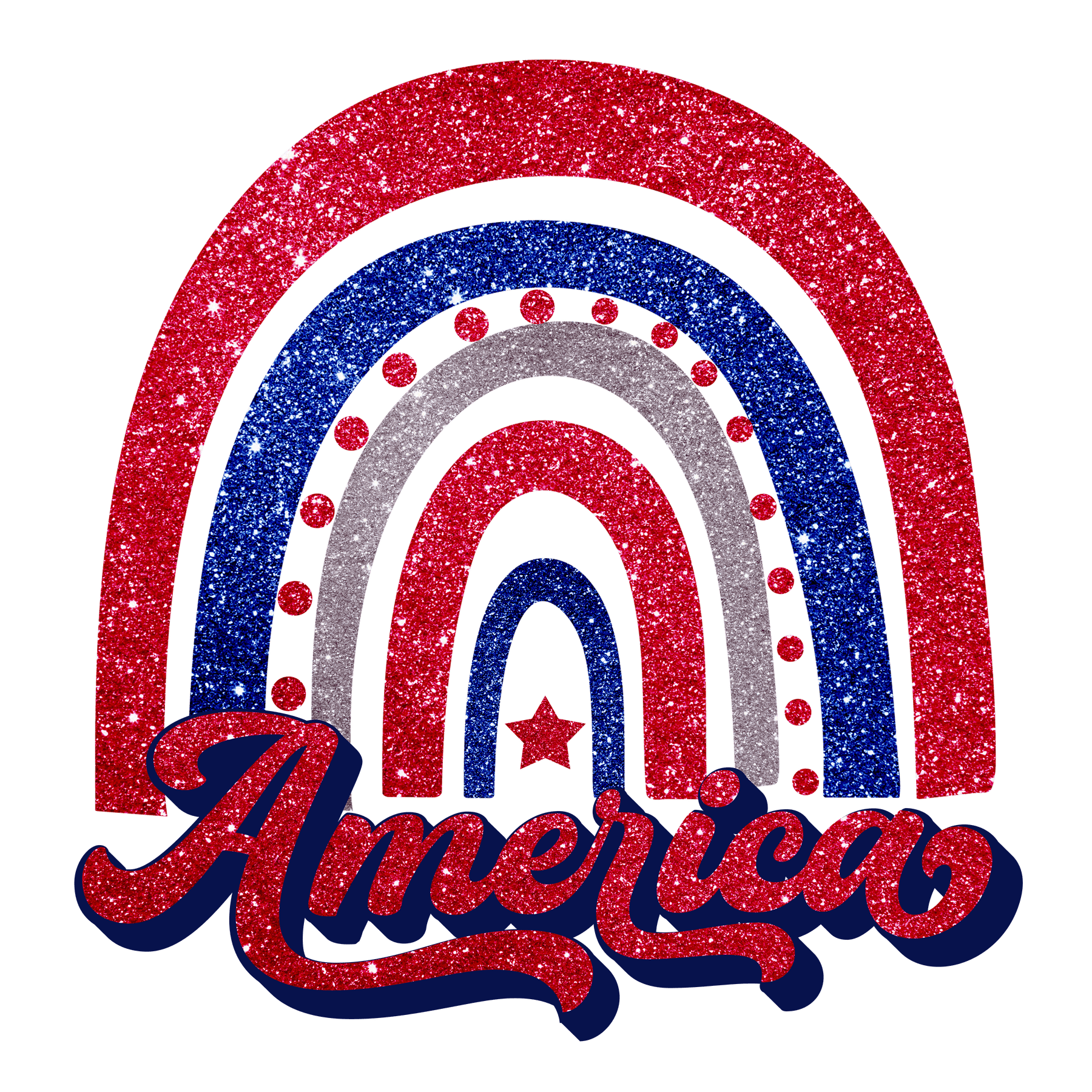 J9 America Rainbow Full Color DTF Transfer - Pro DTF Transfers