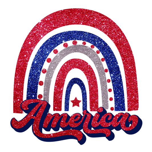 J9 America Rainbow Full Color DTF Transfer - Pro DTF Transfers