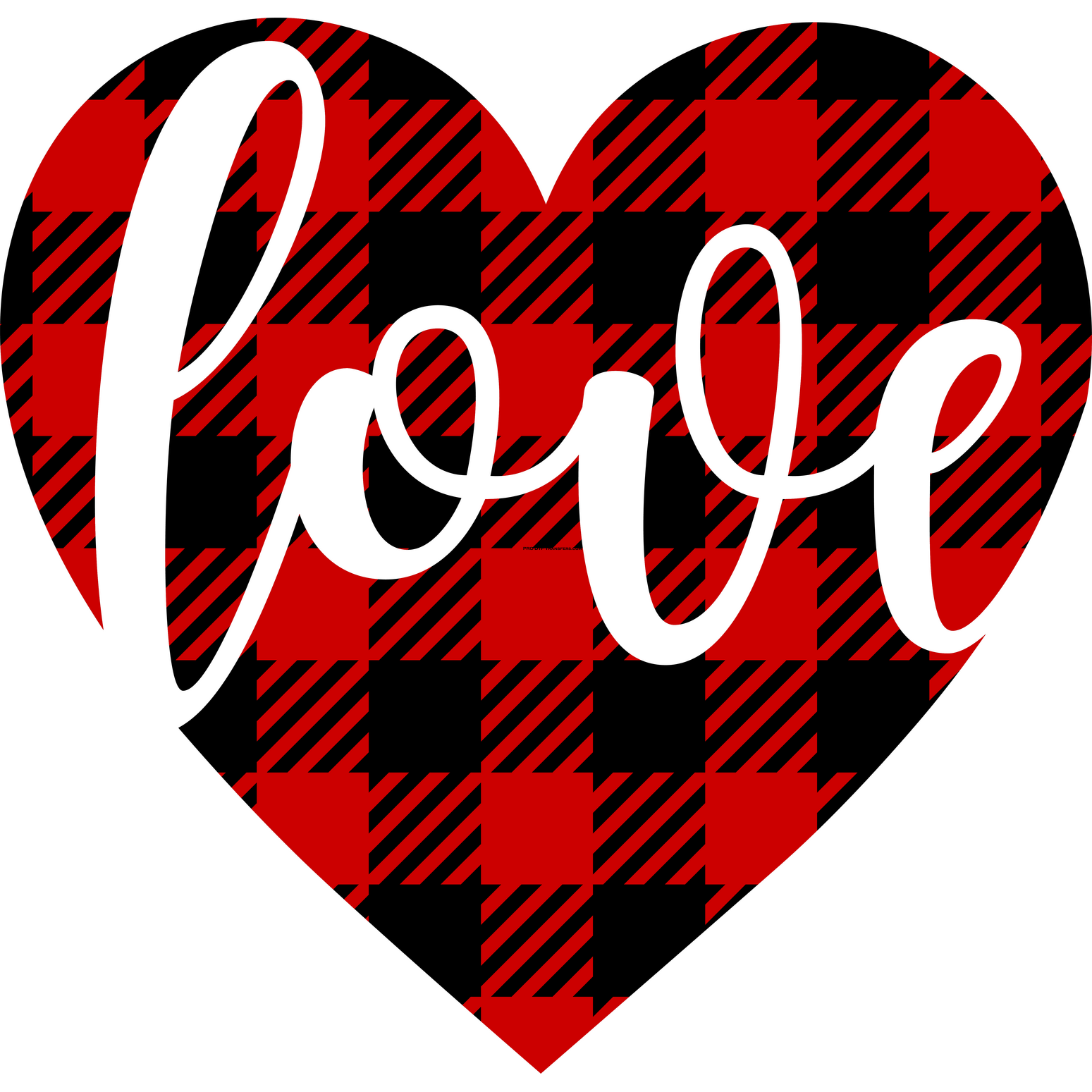 Love Plaid  Full Color Transfer - Pro DTF Transfers