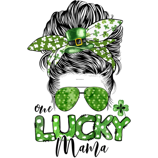 SP133 One Lucky Mama Full Color DTF Transfer - Pro DTF Transfers