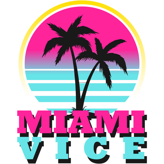 HH62 Miami Vice Full Color DTF Transfer - Pro DTF Transfers
