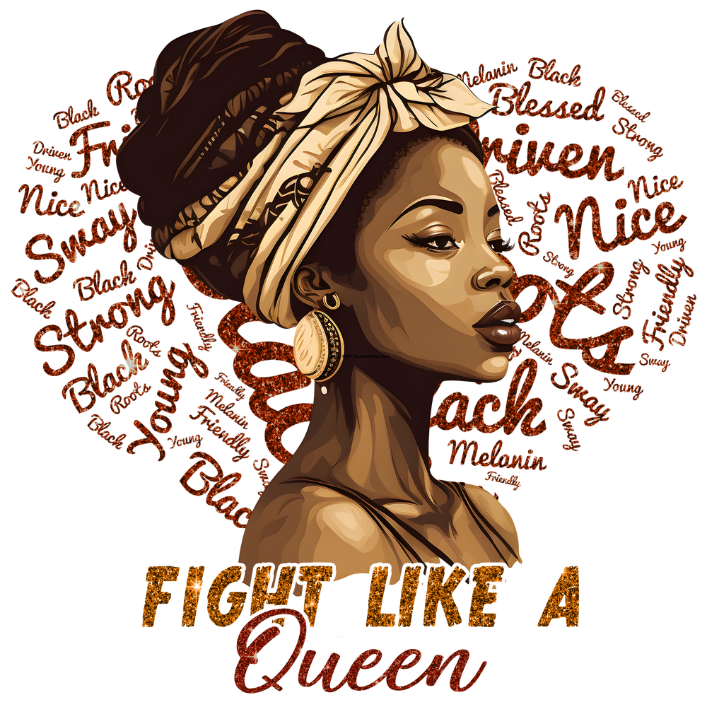 BH14 Fight like a Queen Full Color DTF Transfer - Pro DTF Transfers