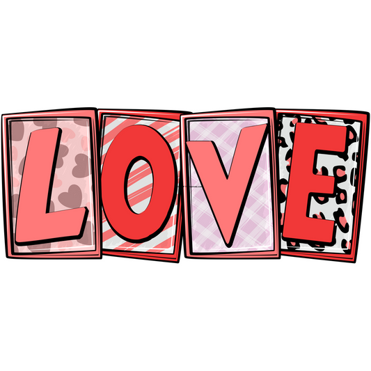 Love Squared Full Color Transfer - Pro DTF Transfers